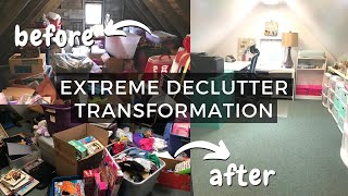 EXTREME ATTIC DECLUTTERING TRANSFORMATION | Final Part 7 | Decluttering Motivation