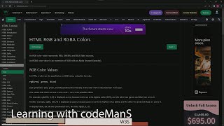 (SCRAPPED) Master HTML with W3Schools: HTML RGB and RGBA Colors