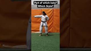 Karate kata training for beginners