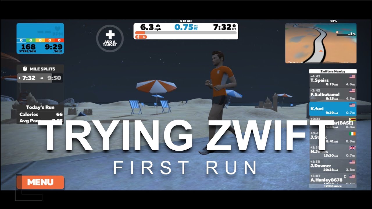 Zwift Running First Run Youtube