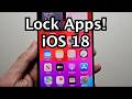 iOS 18 How to Lock Apps with Face ID - iPhone