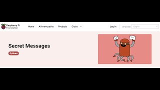 Secret Message Python 3 project -- code along