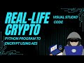 Real-Life Cryptography, Alice Bob, Python Tutorial. python program to encrypt using AES