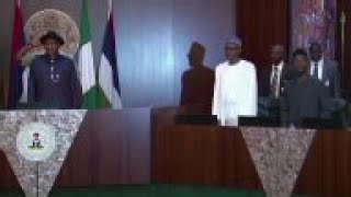 Handover ceremony to president-elect Buhari