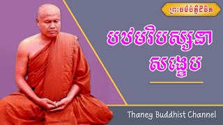 បឋមវិបស្សនាសង្ខេប |ព្រះធម្មវិបស្សនា សំ ប៊ុនធឿន កេតុធម្មោ | Thaney Buddhist Channel