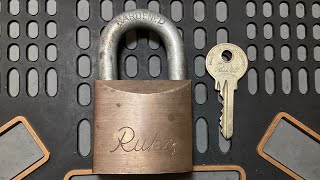 (268) Ruko 500 padlock with hourglass spools - Pick and Gut