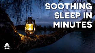 Soothing SLEEP IN 7 MINUTES Guided Bible Sleep Meditation [With ASMR, Music & Rain]