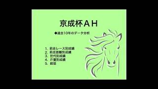 【Ｇ３】 京成杯ＡＨ 過去10年のデータ分析