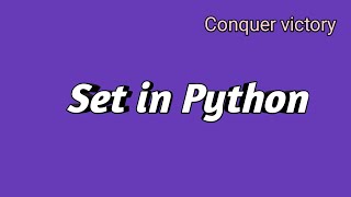 # 10 Sets in Python in Tamil