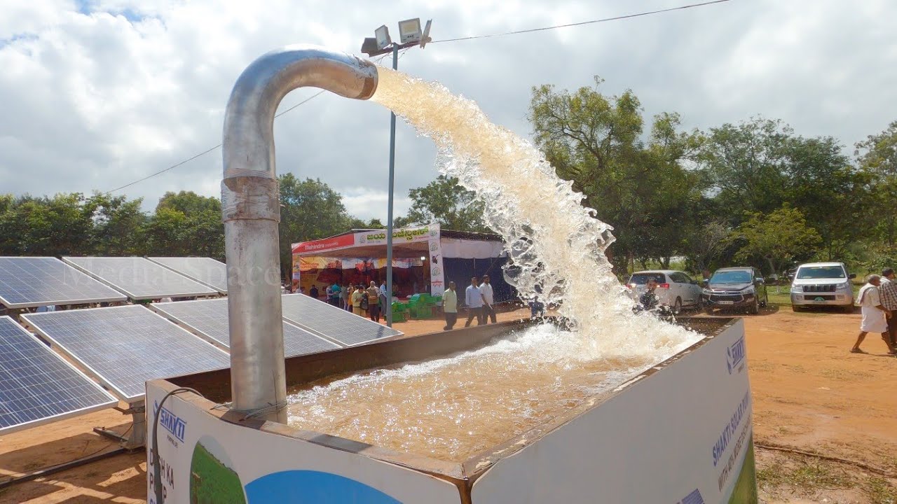 Solar Powered Irrigation Pump Set Youtube