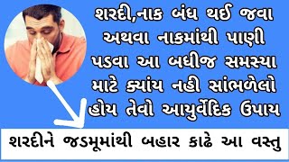 શરદી,નાક બંધ થઈ જવા આ સમસ્યા માટે એકદમ આયુર્વેદિક દવા આ [એક વાર જરૂર વાપરજો આ ઉપાય] Ayurvedic Gujrat