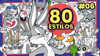 DESENHANDO O PERNALONGA EM 80 ESTILOS DIFERENTES