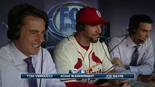 ATL@STL: Wainwright joins the Cardinals' booth