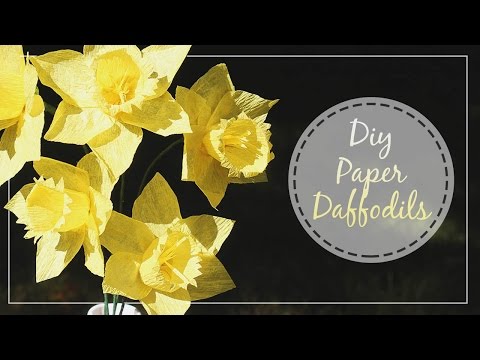 How To Make Crepe Paper Daffodils How To Make Crepe Paper Daffodils