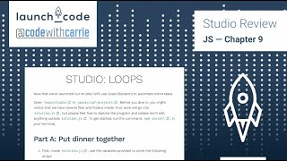 WebDev JS — Chapter 9 Studio Review — Loops