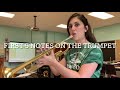 first 5 notes on your trumpet