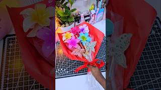 DIY Homemade Flower Bouquet 💐...WOW 😱 #shorts #youtubeshorts #trending #viral