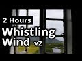 WIND Sleep Sounds: Listen to a Howling Wind Whistling thru a Window (2 Hours Black Screen)