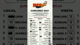 RESULTADOS PROGOL REVANCHA #2247 #progol