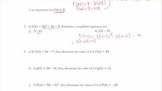 Math 10C - 4.8 Function Notation