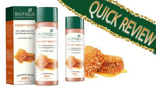 BIOTIQUE BIO Honey water toner Review | Quick Review