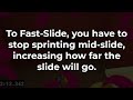 how to fast slide tech in grace roblox