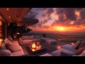 Coastal Serenity & Smooth Jazz Relaxation - Bossa Nova and Ocean Waves in a Peaceful Sunset Setting