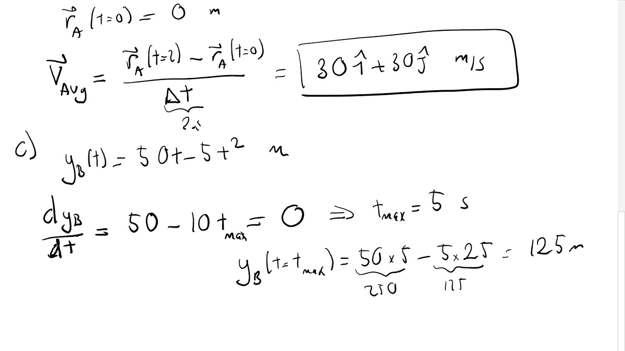 PHYS 101 Midterm I Question I - YouTube