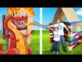 Baby King Builds Playhouses to Escape DRAGON! | Pretend Play by Papa Joel's English