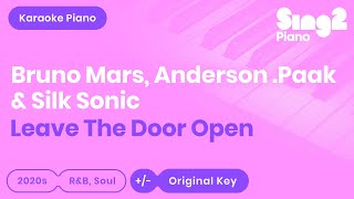 Leave The Door Open - Bruno Mars, Anderson .Paak, Silk Sonic (Karaoke Piano)