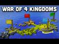 WAR OF 4 KINGDOMS - Epic Clash of Red, Blue, Green, and Yellow