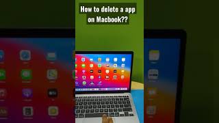 How to delete app on MacBook?? #apple