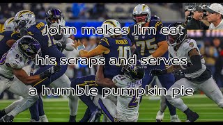 John serves Jim up his scraps and a pumpkin humble pie