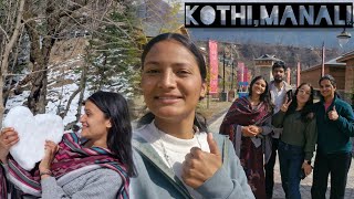 Manali's Last Village KOTHI 🏔 Exploring KOTHI village🌲@Thakureeta