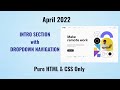 INTRO SECTION WITH DROPDOWN NAVIGATION | FRONTEND MENTOR CHALLENGE