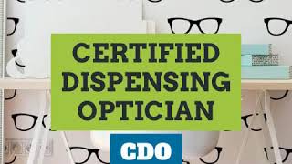 How to become a Certified Optician | NSDC | ISDT