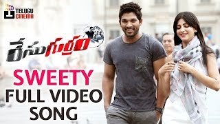 Race Gurram Telugu Movie Songs | Sweety Full Video Song | Allu Arjun | Shruti Haasan