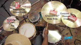 Sims Music Sabian Crescent Cymbal Demo