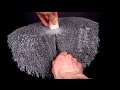 ASMR Spool of yarn being cut in half (satisfying)