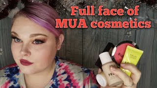 MUA cosmetics look makeup tutorial using low cost makeup