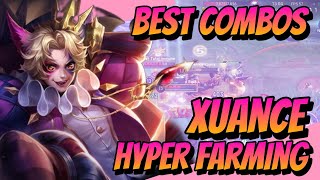 Xuance Hyper-Farming Gameplay | Best Combos | Attack Build | Honor of Kings | HoK