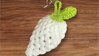 Crochet Tunisian Keychain for Beginners Easy DIY Tunisian Crochet Keychain Tutorial for Beginners