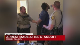 Arrest made after standoff in Maury County