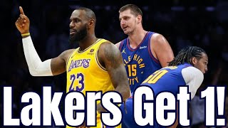 Lakers Get 1 Against Denver