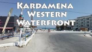 Kardamena western waterfront 2023 on the island of Kos in Greece