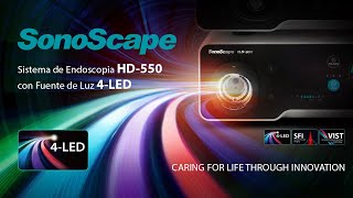 Sistema de Endoscopia Sonoscape HD-550 con tecnología 4-LED