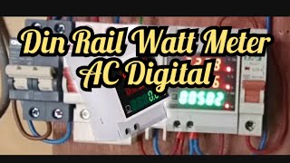 DIN RAIL WATT METER AC DIGITAL[]Cara pasang watt meter ac digital pada MCB BOX