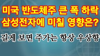 미국 반도체주 큰폭 하락!  마이크론 -6.44% .삼성전자에 미칠 영향은?