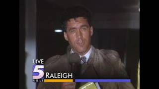 Jim Payne Reporting Live During Hurricane Fran - WRAL News