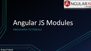 Angular js modules || Angular JS tutorials